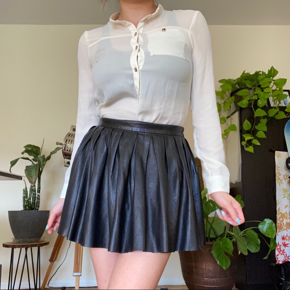 Sheer Ivory Button Up Shirt